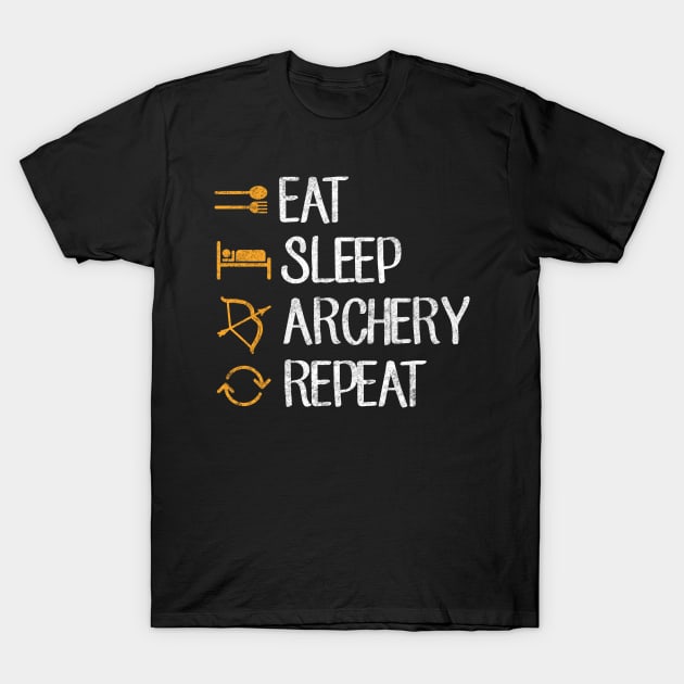 Eat sleep archery repeat T-Shirt by captainmood